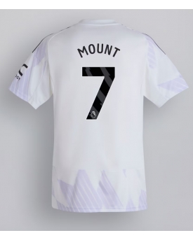 Manchester United Mason Mount #7 Maglia Gara Trasferta Repliche 2025-26 Maniche Corte